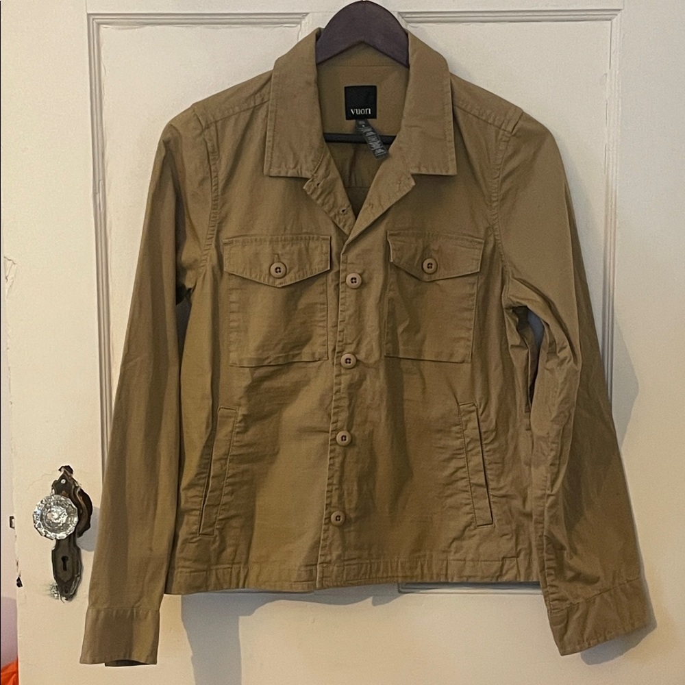 VUORI rip stop shirt jacket Wheat color S - Picture 7 of 7